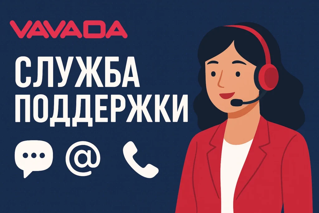 Контакты технической поддержки Vavada